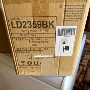 Black Neri Wall Sconce